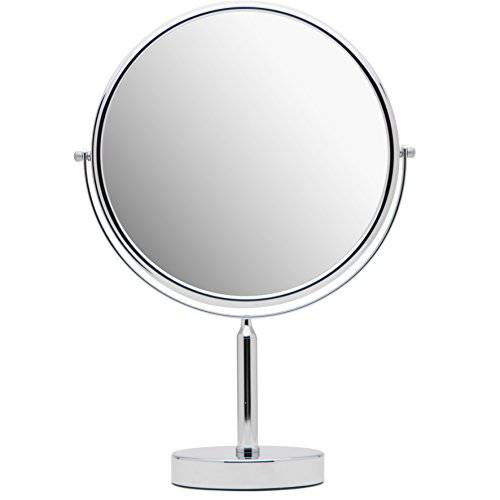 XXLarge Oversized 3X Magnifying Mirror with Stand for Desk, Table, Retail Store Countertop and Makeup Vanity, Double Sided 3X/1X Magnification, 17 Tall and 11 Wide