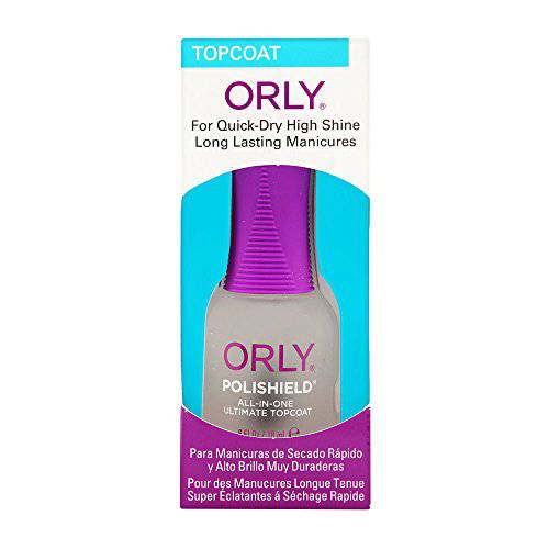 Orly Polishield 3-In-1 Ultimate To Pcoat Nail Coat, 0.6 Ounce