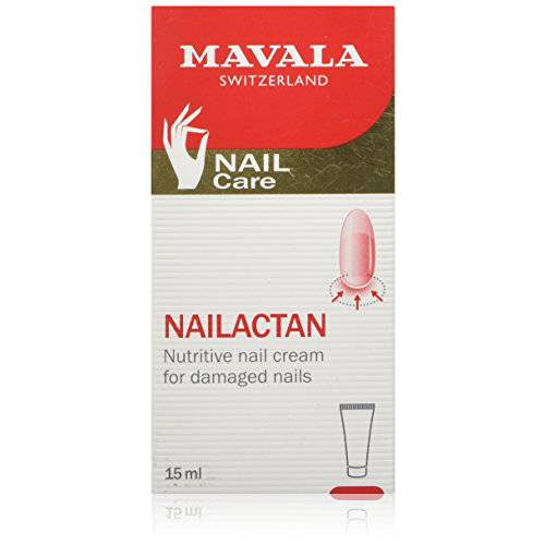 Mavala Nutritive Nail Cream Nailactan for Damaged Nails | Nail Care with Restorative Ingredients for Longer, Healthier Nails | Nail Strengthener + Hardener | 0.5 oz