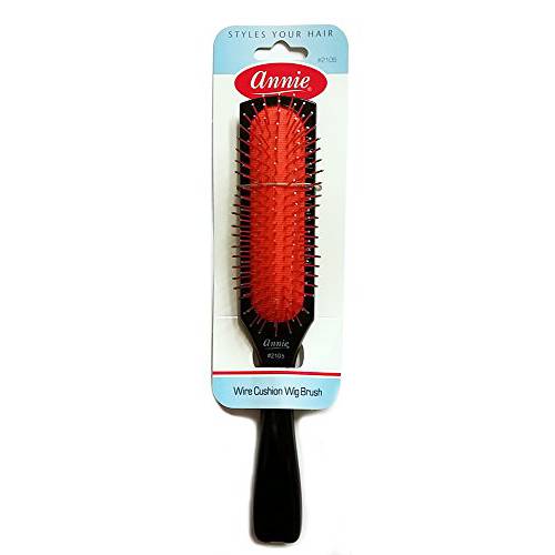 Annie - Wire Cushion Wig Brush - (3.7) oz - (4) - Untangle Any Wig With Ease - For Use on Wigs and Dolls