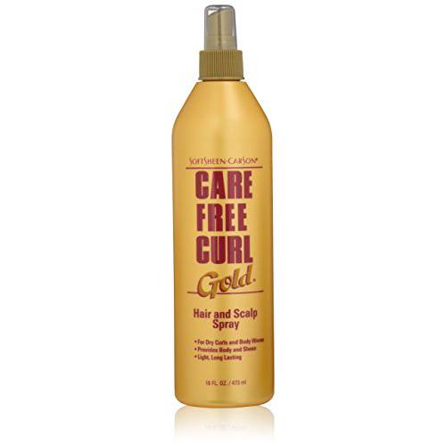 Softsheen-Carson Care Free Curl Gold Hair and Scalp Spray, 16 Fl oz