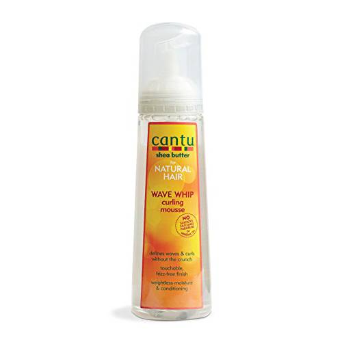 Cantu Wave Whip Curling Mousse with Shea Butter for Natural Hair, 8.4 oz (Packaging May Vary)