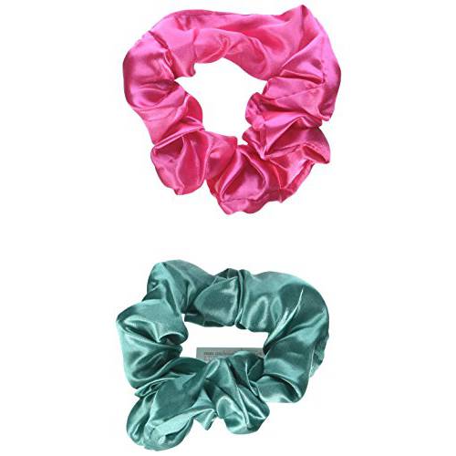 amscan Scrunchies Hair Tie, Pink/Green, 5.6 x 4, 1 Set
