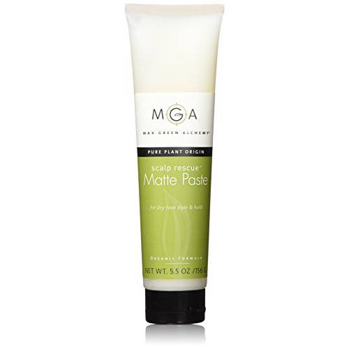 MGA Vegan Matte Hair Paste Tube - Matte Texturizing Paste gives Natural Look, Medium Hold & Creates Bulk made with Organic Formula for Men & Women | Unisex Color Safe and PVP Free | 5.5 Ounces