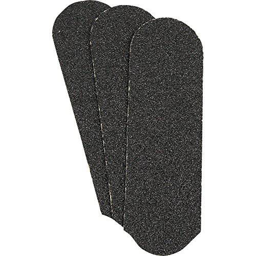 ForPro Professional Collection Stainless Steel Pedi File Refill, 80 Grit, Black, EZ-Strip Peel Pedicure Refill Pads, 1.25” W x 4” L, 50-Count