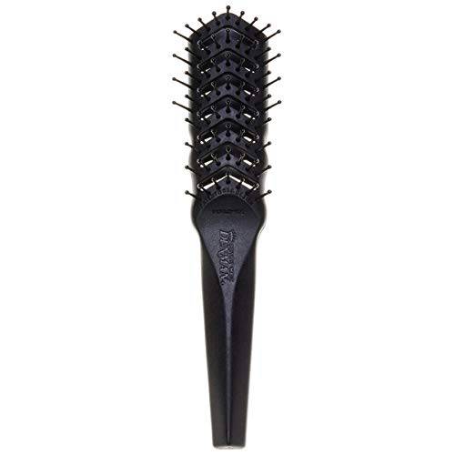 Denman 7 Row -D100 - Women Styling Tunnel Vented Hair Brush with Nylon Ball Tip Bristle - Ergonomic Design for Detangling & Volumizing