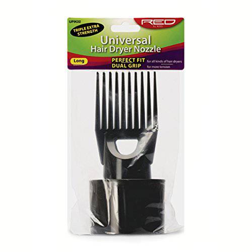Red by Kiss Universal Hair Dryer Nozzle, Long Comb