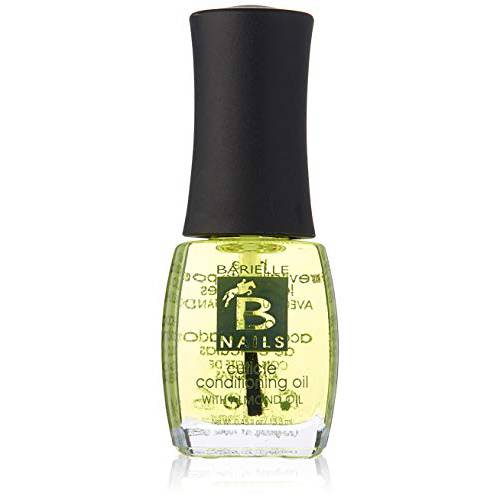 BARIELLE Cuticle Conditioning Oil w/Almond Oil - for Dry and Cracked Cuticles, Moisturizes and Nourishes Nails and Cuticles, Leaves Cuticles Incredibly Soft and Healthy .45 Ounce