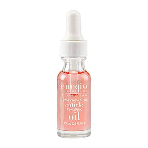 Cuccio Naturale Revitalizing Cuticle Oil - Hydrating Oil For Repaired Cuticles Overnight - Remedy For Damaged Skin And Thin Nails - Paraben Free, Cruelty-Free Formula - Pomegranate And Fig - 0.5 Oz