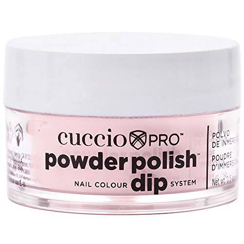 Cuccio Colour Powder Nail Polish Lacquer For Manicures And Pedicures, Highly Pigmented Powder That Is Finely Milled, Durable Finish With A Flawless Rich Color, Bubble Bath Pink, 0.5 Oz