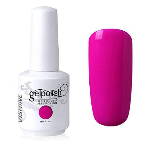 Vishine Soak Off UV LED Gel Polish Lacquer Nail Art Manicure Varnish Pinkish Purple (1620)