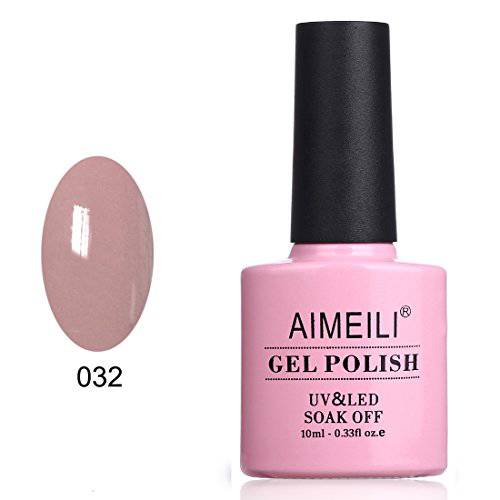 AIMEILI Soak Off U V LED Nude Gel Nail Polish - Eur So Chic (032) 10ml
