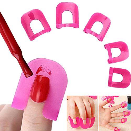 Nail Art Extension Sticker 26 Pieces Template Clip Guide Form Plastic Professional Nail Tools Gel Nail Polish Curl Tips for Women