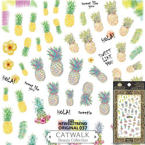 Catwalk Premium Peel-N-Stick Nail Stickers (Pineapple)