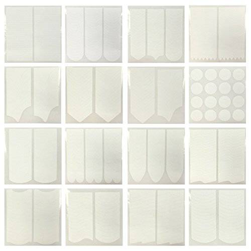 32 Sheets AllyDrew Nail Art Nail Guide Stickers Nail Tip Stickers Nail Stencil Stickers, 16 Designs (2 Sheets Each Design)
