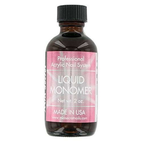 2 oz Mia Secret Liquid Monomer - Professional Acrylic Nail Liquid for Acrylic Powder - EMA monomer - Nail Monomer liquid - ema monomer acrylic nail liquid