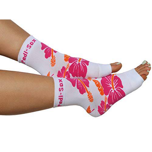 Original Pedi-Sox brand Toeless Socks for Pedicures : Ultra : Hawaiian Lei
