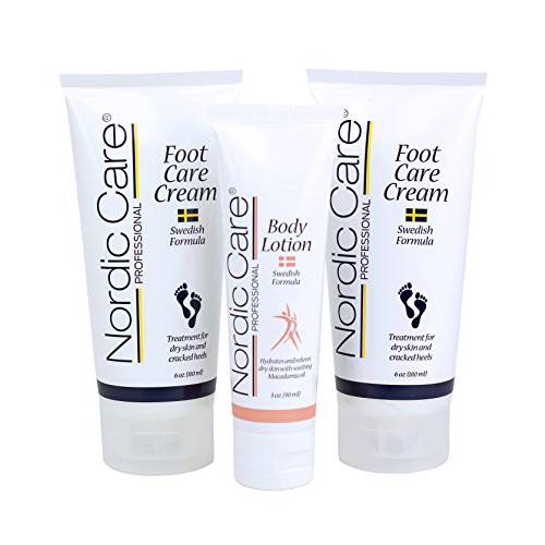 Foot Cream by Nordic Care 2 x 6oz tubes plus Body Lotion