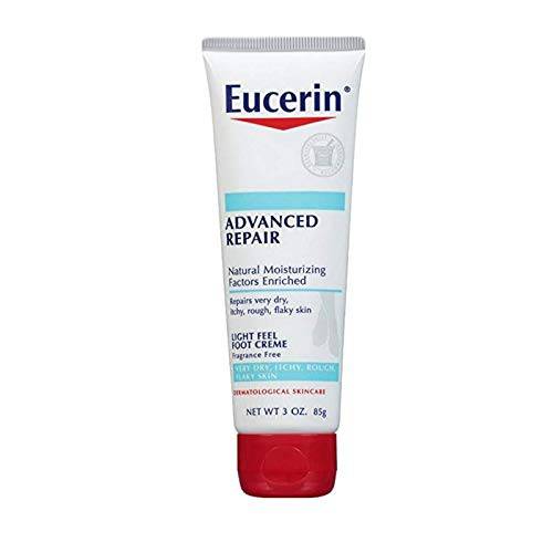 Eucerin Intensive Repair Light Feel Foot Creme 3 Ounce (Pack of 3)