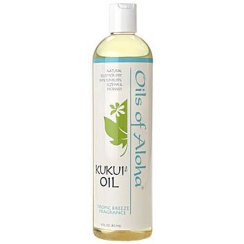 Kukui Nut Oil (Scented) w/Tropic Breeze Fragrance by Oils of Aloha - 16oz.