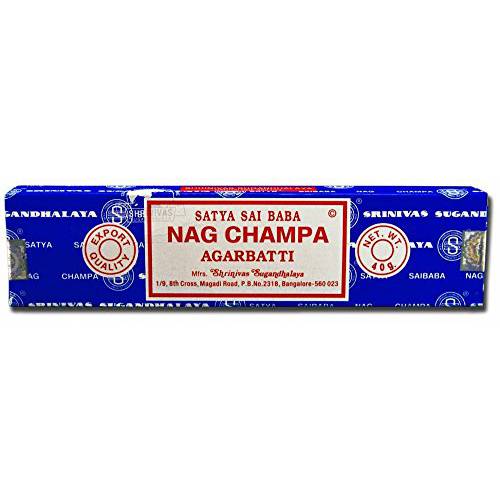 Nag Champa Incense, 40 Gms by Sai Baba (Pack of 2)