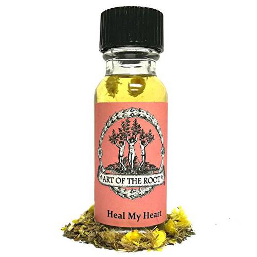 Heal My Heart Oil 1/2 oz for Heartache and Letting Go Hoodoo Voodoo Wiccan Pagan Santeria