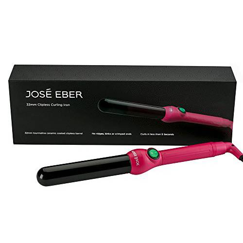 Jose Eber Clipless Curling Iron - Pink 32mm