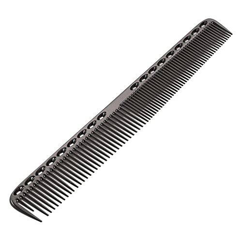 Hair Comb Professional Salon Hairdressing Comb Metal Hair Cutting Comb (Black)