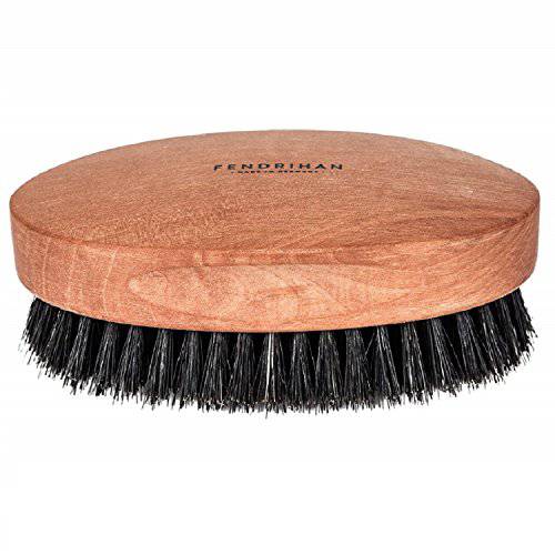Fendrihan Genuine Boar Bristle and Pear Wood Military Hair Brush, Made in Germany SOFT BRISTLE
