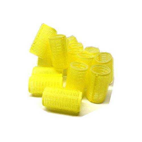 Set of 16 - Medium Size Self Grip Hair Rollers Pro Salon Hairdressing Curlers