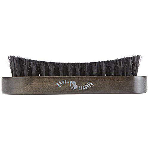 Brush Strokes Extreme Wave Concave Military Boar Brush, 2.5 inch