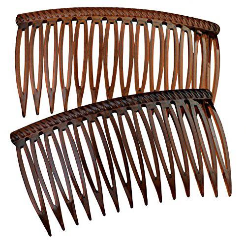 Good Hair Days Grip-Tuth Combs 40415 Set of 2, Tortoise Shell Color 2 3/4 Wide