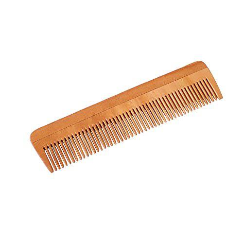 HealthAndYoga(TM) PureTress Handcrafted Neem Wood Comb - Non-Static and Eco-Friendly - Great for Scalp and Hair Health - 7 Inches Fine Tooth Comb