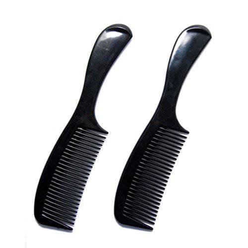 Soft ’N Style (2 Pack) - 8 inch Styling Essentials Round Handle Comb included 5 Favorict Pocket Comb