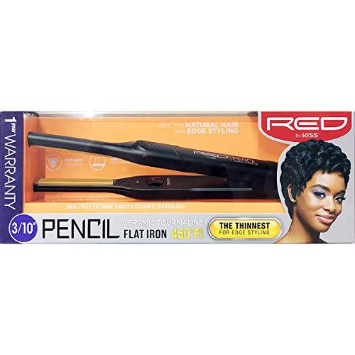 Red by Kiss Pencil Flat Iron Hair Straightener