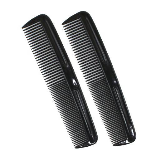 Soft ’N Style Hair Care 4-Pack Comb - Not Breakable - mens comb/fine tooth comb/peines para cabello (Black)