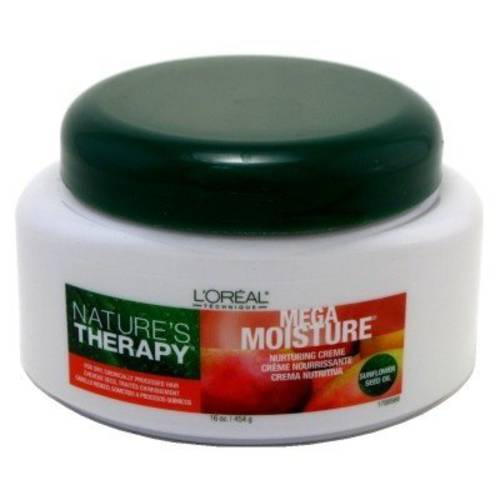 Loreal Natures Therapy Mega Moisture Creme 16 Ounce Jar (473ml) (3 Pack)