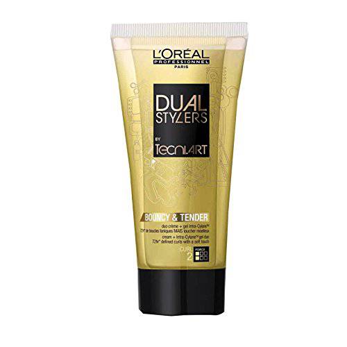 L’Oreal Professionnel Bouncy & Tender | For All Hair Types | Curl Defining Gel | Provides Light Hold | 5.1 Fl. Oz.