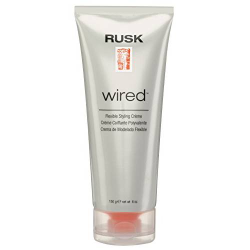 RUSK Designer Collection Wired Flexible Styling Creme, Lifts, Shines, and Creates Soft, Gravity-Defying Body, Provides Pliable Style Support and Flexible Body , 6 Ounce (Pack of 1)