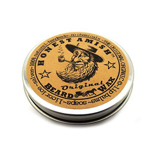 Honest Amish Original Beard Wax - Made from Natural and Organic Ingredients