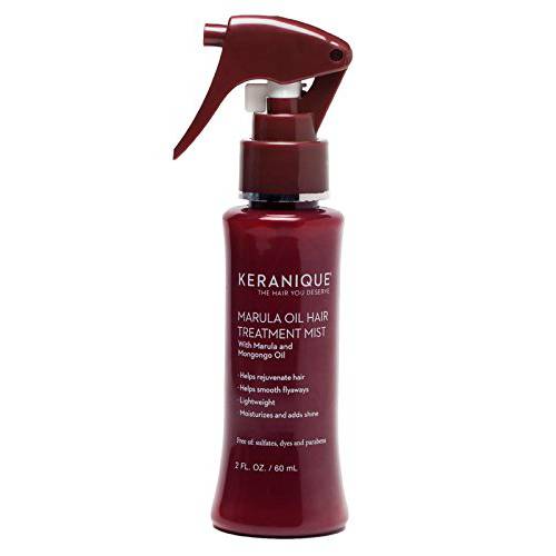 Keranique Marula Oil Hair Mist, 2 Fl Oz – Sulfate, Dyes And Parabens Free | Add Shine, Moisturizes And Conditions the Hair Without Build-Up | Natural Mongongo, Marula and Cyperus Omega Oils
