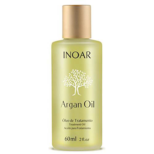 INOAR PROFESSIONAL - Argan Oil - Promotes Hair Control, Prevents and Repairs Split Ends, and Protects Hair From the Effects of Heat Styling Tools (2 Ounces / 60 Milliliters)