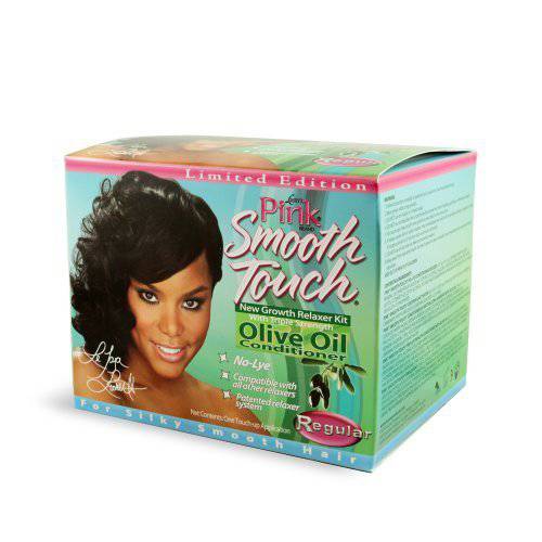 Luster’s Pink Smooth Touch New Growth Relaxer Kit, Regular