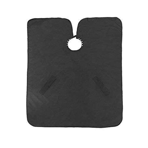 Betty Dain Hands Free All Purpose Bleachproof Cape, Arm Slits Keep Hands Free, Bleach, Water, Chemical, and Color Proof, Anti-static Nano Material, Machine Washable, 45 x 60 inches, Black