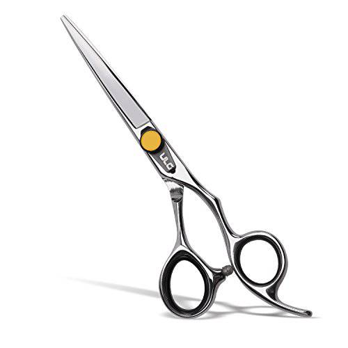 Professional Hair Cutting Scissors, 6.5 Inch ULG Barber Shears Scissors, Japanese Stainless Steel Haircut Scissors, Salon Razor Edge Series Hair Scissors with Adjustment Tension Screw