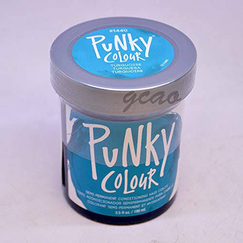 jerome russell Punky Hair Color Creme, Turquoise, 3.5 Ounce
