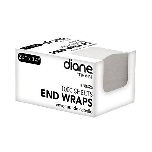 Diane End Wraps for Styling Hair in Salon or at Home 2.25â€ x 3.25â€ , White, 1000 Count(Pack of 1)