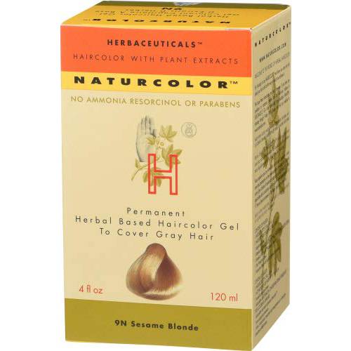 naturcolor Haircolor - Sesame Blonde Hair Dye, 4 Fl Oz (9N)