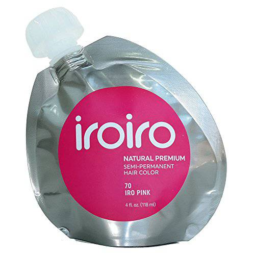 IROIRO Premium Natural Semi-Permanent Hair Color 70 Pink (4oz)