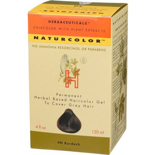 naturcolor Haircolor Hair Dye - Burdock, 4 Fl Oz (4N)